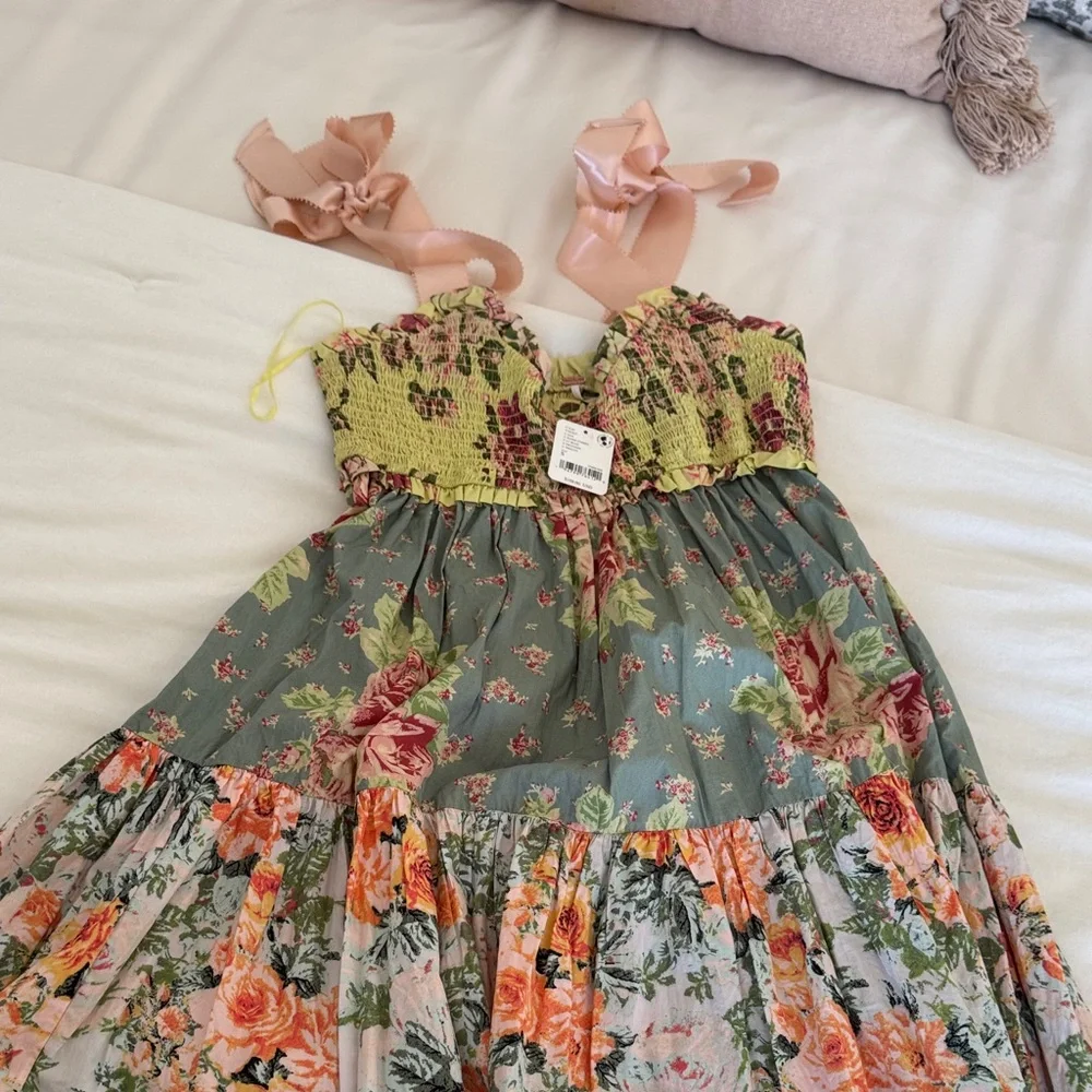 Free people Blue bell floral maxi NWT - Picture 6 of 7
